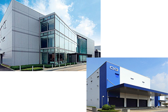 オージー技研株式会社 本社と邑久工場写真