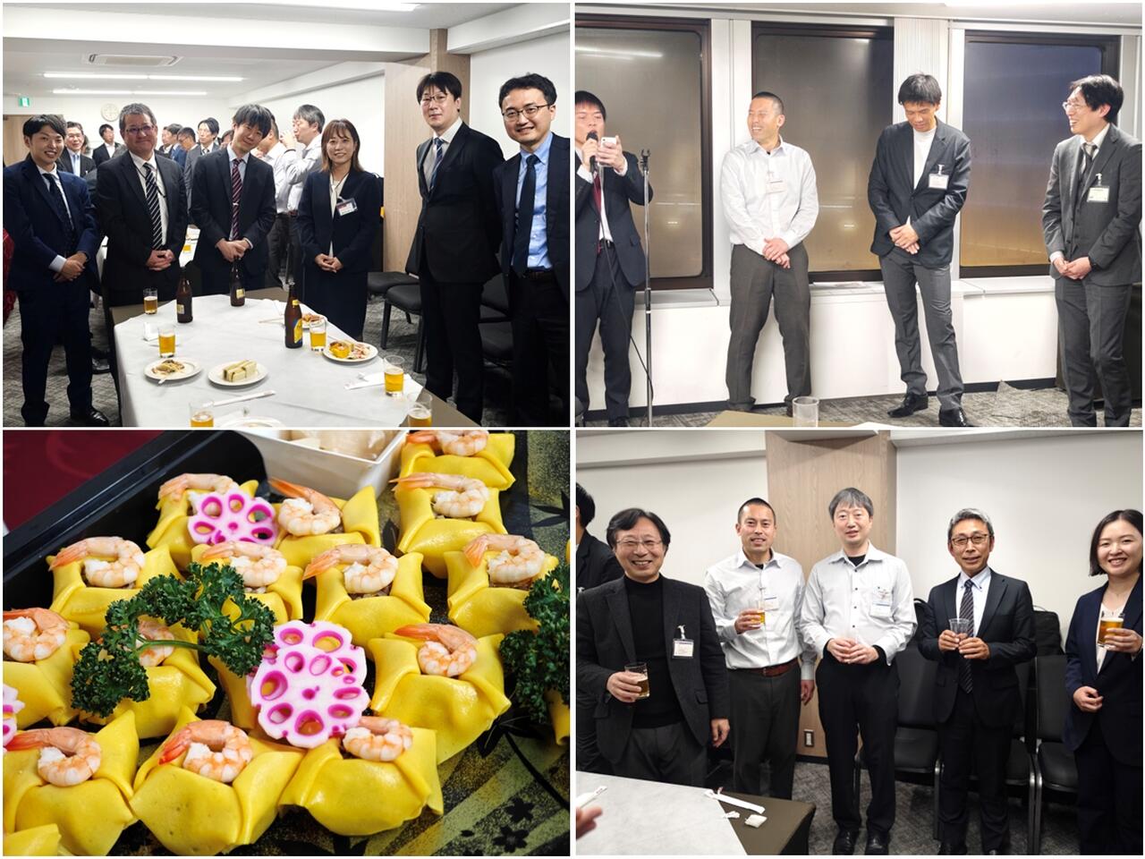 同会場内で立食パーティー形式の懇親会を開催
