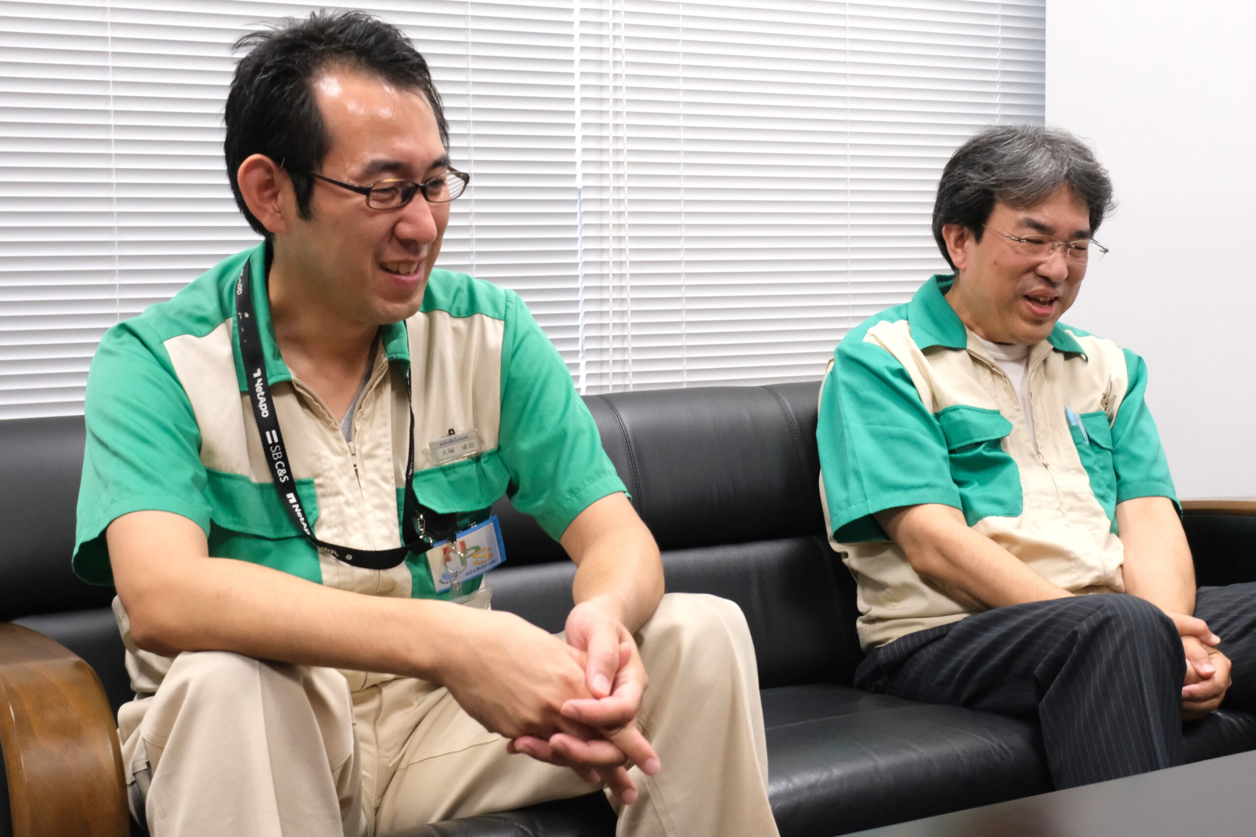インタビューの様子